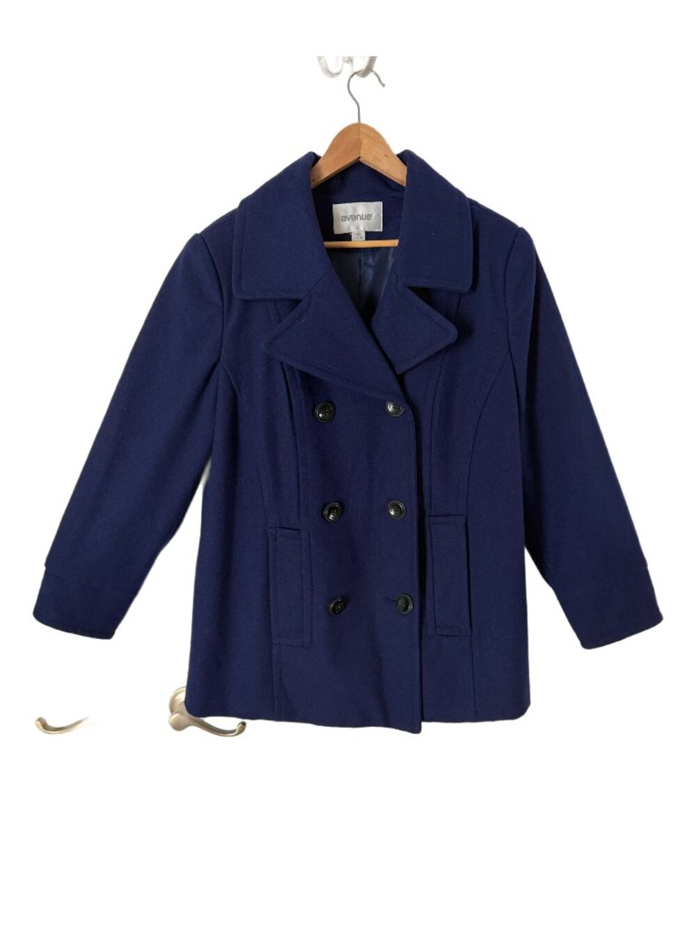 The Avenue navy blue wool-blend Peacoat